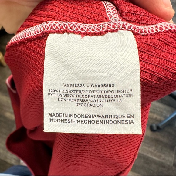 Men’s Crimson OU Sooners Quarter-Zip Pullover size medium - Picture 4 of 4